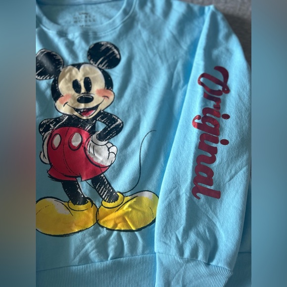 NWOT Disney Mickey Original Crop Top Sweater size XL - Picture 4 of 9
